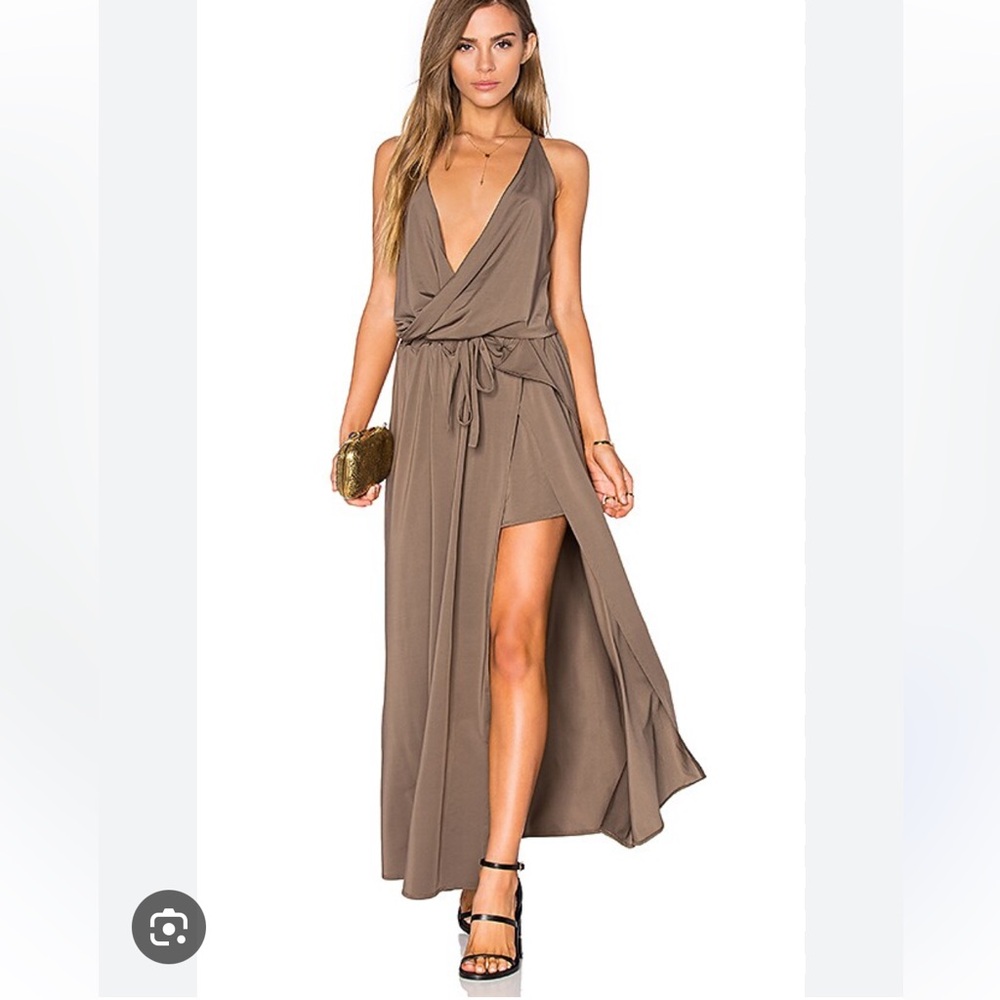 Pink Stitch Jersey Maxi Dress